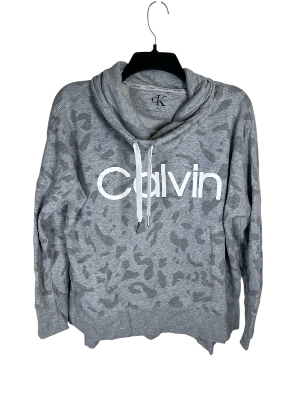 Calvin Klein Gray Cowl Neck Pullover Sweater Size M